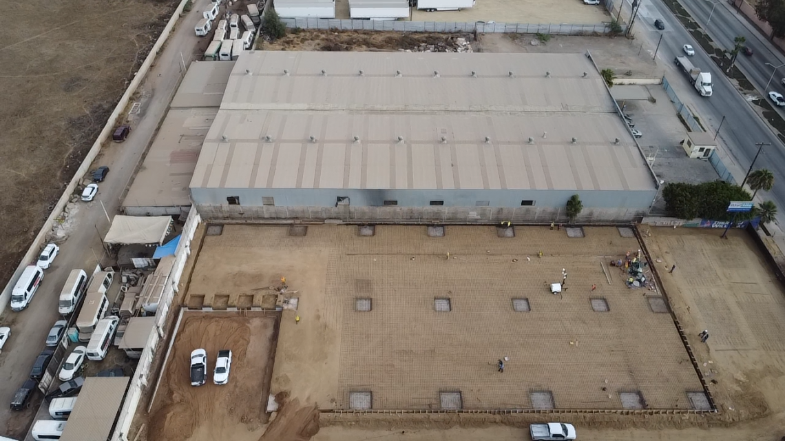 Colaboración para nave industrial en proceso de construcción