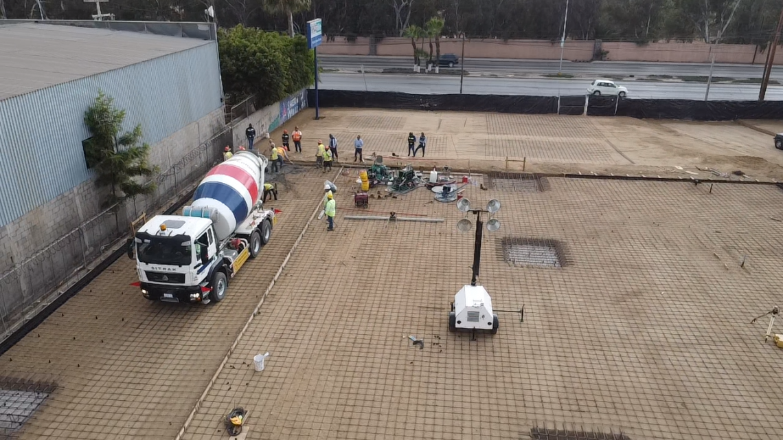 Construcción de proyecto arquitectónico industrial